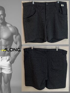 Along Stretch Shorts XL 40-44" waist 5" inseam Gently worn Cotton/spandex blend